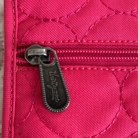Thirty-One Vibrant Pink Quilted Crossbody Bag - Picture 2 of 11
